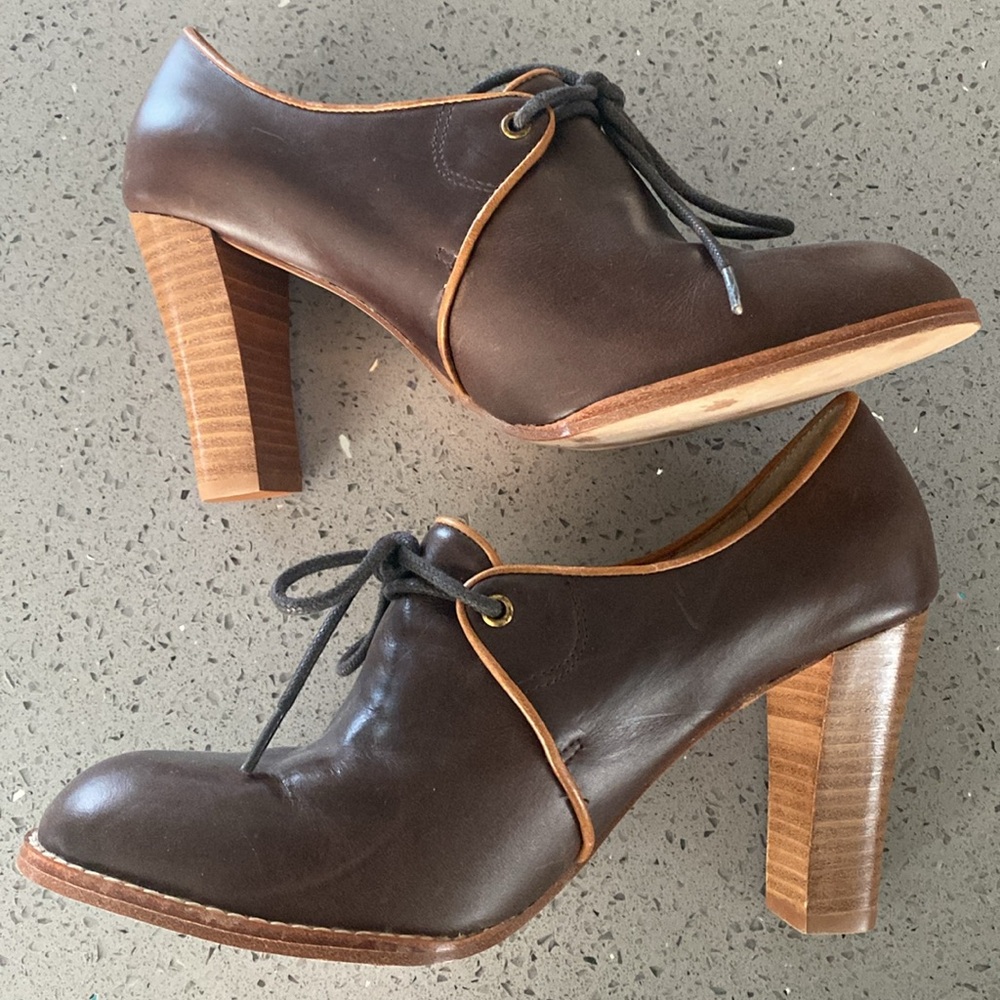 Matiko/Anthropologie leather heels - size 8
